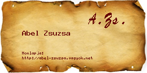 Abel Zsuzsa névjegykártya