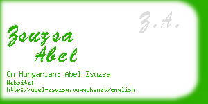zsuzsa abel business card